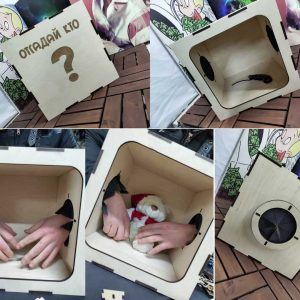 Макет лазерной резки для настольной игры 'Отгадай кто' с персонажами и игровым полем