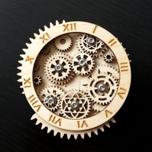 Стилизованный макет механизма для лазерной резки