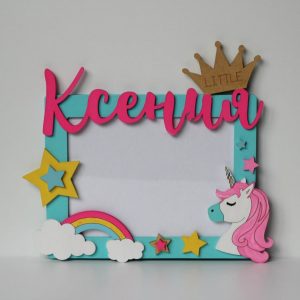 Фоторамка для детей в виде единорога