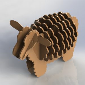 Очаровательный фигурка барашка