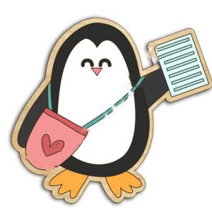 Очаровательный значок в виде пингвина