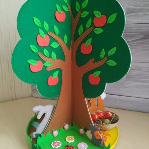 Макет для лазерной резки с изображением дерева