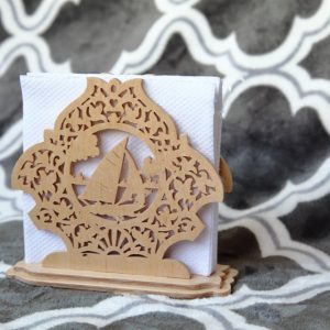 Стильный макет подставки для салфеток с оригинальным дизайном