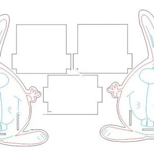 Карандашница в форме кролика