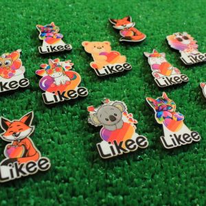 Макет лазерной резки с милыми зверюшками и лайками