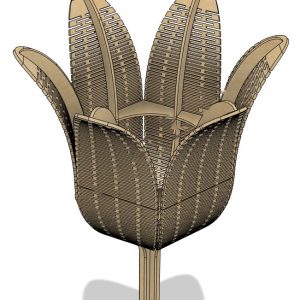 Креативная заготовка для светильника 'Цветок'