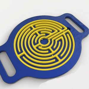 Красочный макет "Детский лабиринт" для лазерной резки