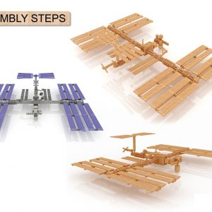 Макет космической станции для лазерной резки