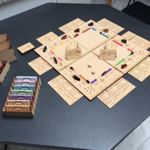 Креативный макет настольной игры Монополия для лазерной резки