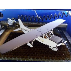 Макет 3D пазла самолета Cessna-K40 для лазерной резки с точными деталями