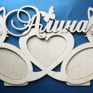 Очаровательная фоторамка с изображением кошек