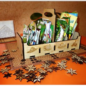 Детализированный макет коробки для специй с возможностью лазерной резки