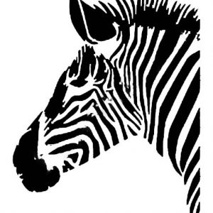 Макет зебры для лазерной резки