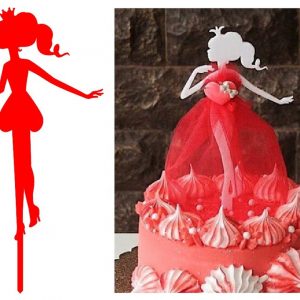 Макет топпера с надписью 'Девчуля'