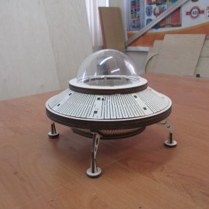 Макет летающей тарелки для лазерной резки