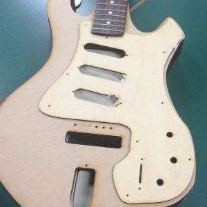 Макет электрогитары для лазерной резки