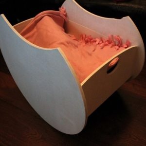 Макет кроватки для новорождённого для лазерной резки