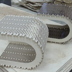 Макет лазерной резки стула с оригинальным и необычным дизайном