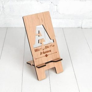 Макет лазерной резки для подставки для телефона