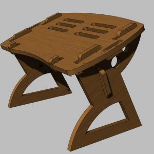 Макет столика для ноутбука для лазерной резки