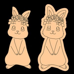 Очаровательный зайчик из дерева