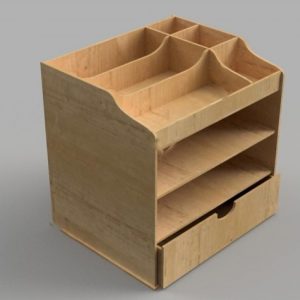 Макет органайзера с лазерной резкой