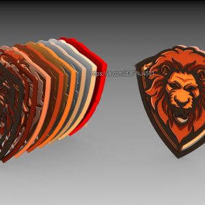 Макет льва для лазерной резки