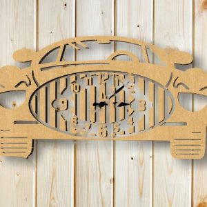 Макет настенных часов в форме автомобиля