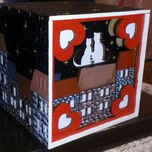 Элегантный ночник в виде ночного города