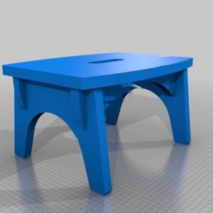 Макет мини-табурета для лазерной резки