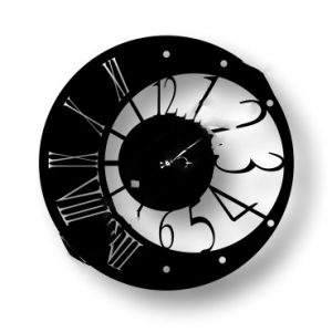 Макет настенных часов для лазерной резки