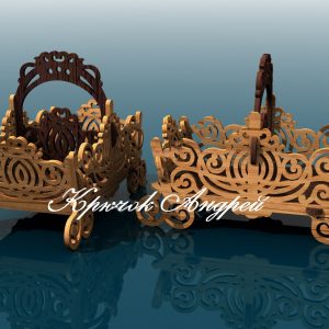 Макет вазочек для лазерной резки