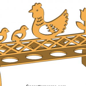 Креативная подставка в виде курочки с цыплятами