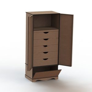 Макет лазерной резки для органайзера