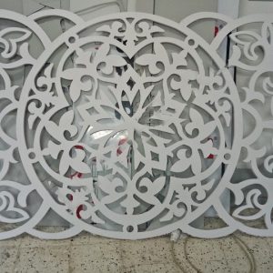 Макет декора для лазерной резки с элегантным дизайном и узорами