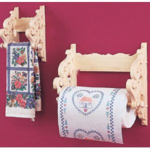 Макет лазерной резки для держателей полотенец и туалетной бумаги с декоративным дизайном