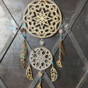 Макет ловца снов для лазерной резки