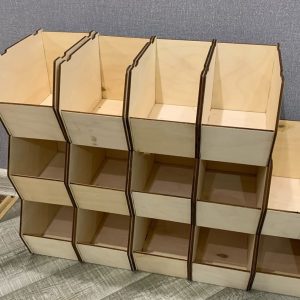 Макет модульного органайзера для лазерной резки