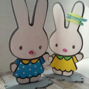 Макет держателя для резинок в виде зайца