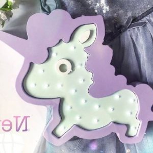 Макет лазерной резки для ночника в форме единорога