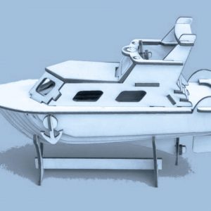 Детализированная модель яхты