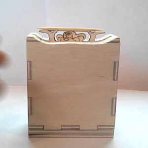 Уникальный макет выдавателя зубочисток для лазерной резки с оригинальным дизайном