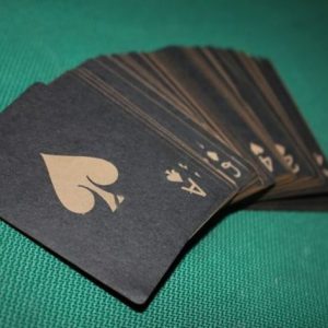 Макет лазерной резки с изображением игральных карт