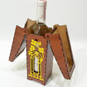 Элегантная коробка для шнапса с лазерной резкой – идеальное решение для упаковки алкоголя