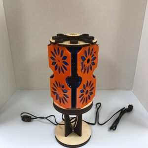 Макет для лазерной резки цветной акриловой лампы с декоративным дизайном