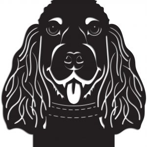 Ключница с изящным изображением спаниеля