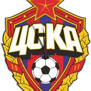 Креативные часы 'ЦСКА' с оригинальным дизайном