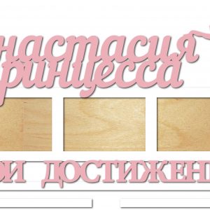 Макет медальницы с декоративным дизайном для принцессы