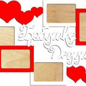 Фоторамка с трогательным дизайном для бабушки и дедушки