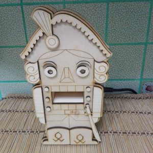 Макет лазерной резки щелкунчика с детализированными элементами